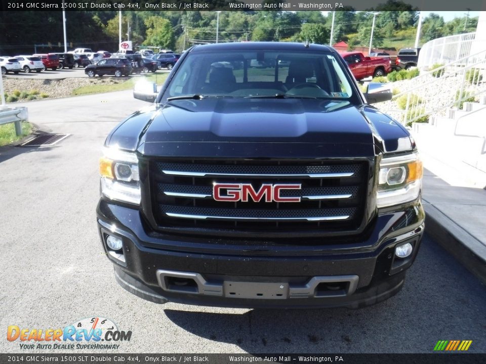 2014 GMC Sierra 1500 SLT Double Cab 4x4 Onyx Black / Jet Black Photo #5