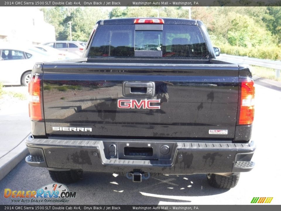 2014 GMC Sierra 1500 SLT Double Cab 4x4 Onyx Black / Jet Black Photo #8