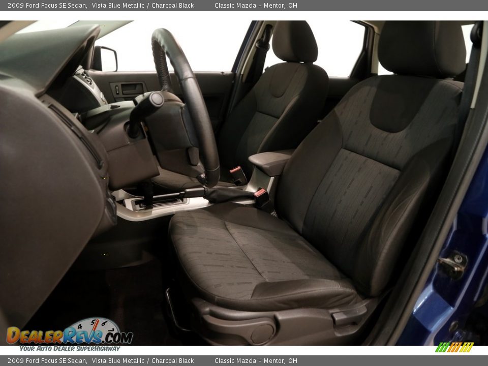 2009 Ford Focus SE Sedan Vista Blue Metallic / Charcoal Black Photo #5