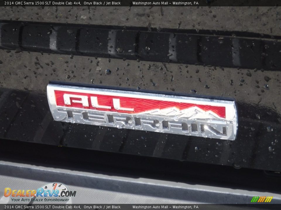 2014 GMC Sierra 1500 SLT Double Cab 4x4 Onyx Black / Jet Black Photo #10