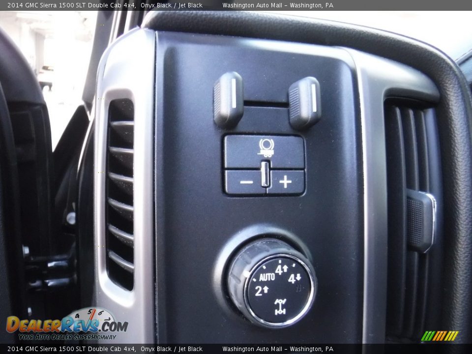 2014 GMC Sierra 1500 SLT Double Cab 4x4 Onyx Black / Jet Black Photo #13