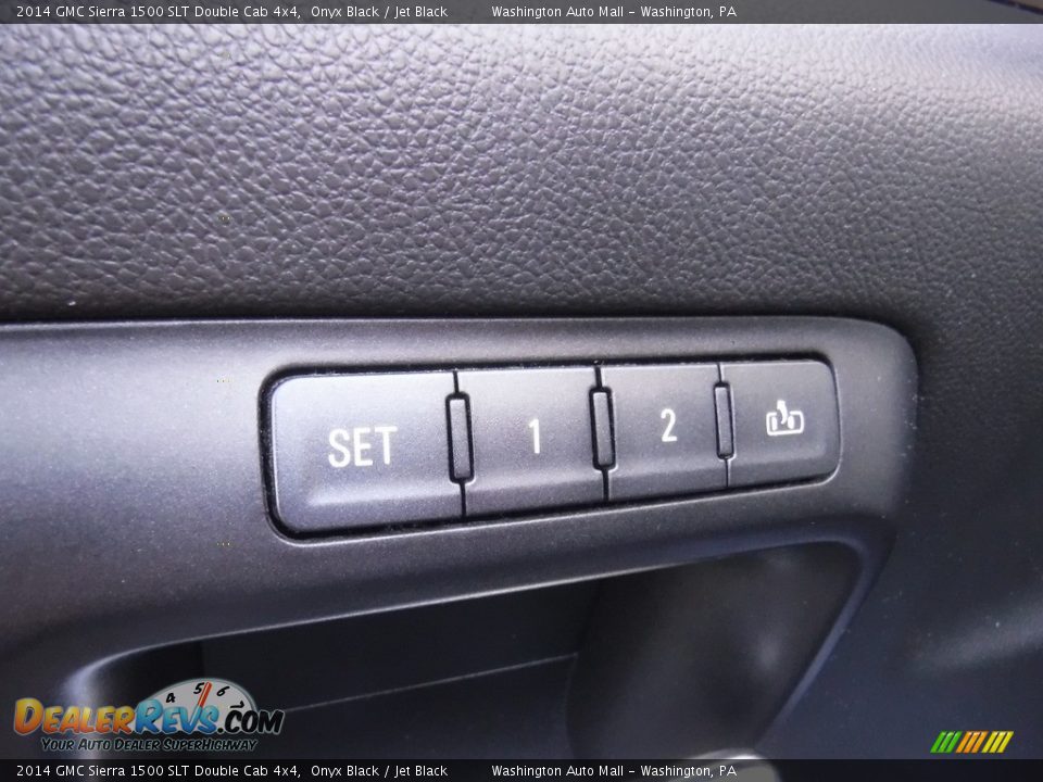 2014 GMC Sierra 1500 SLT Double Cab 4x4 Onyx Black / Jet Black Photo #15