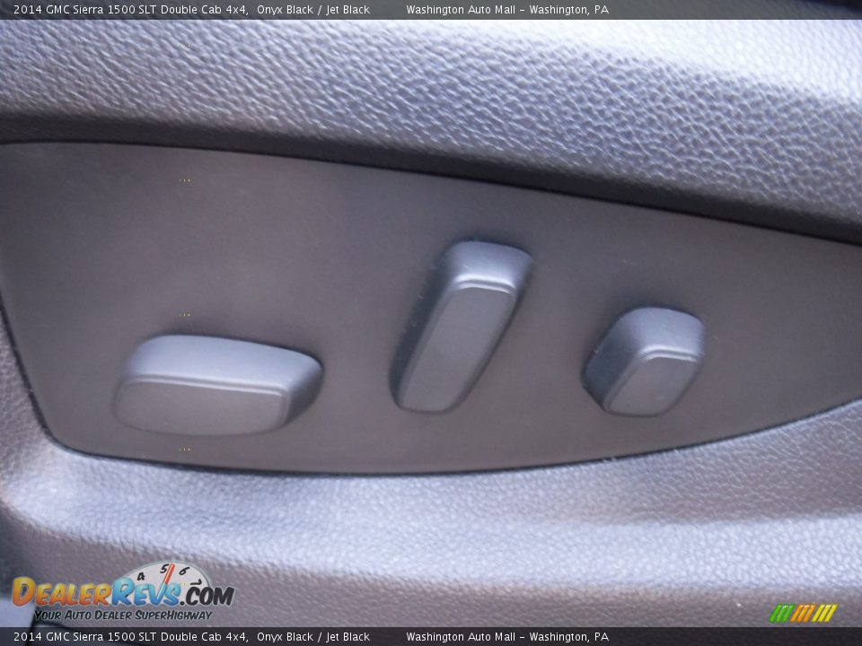 2014 GMC Sierra 1500 SLT Double Cab 4x4 Onyx Black / Jet Black Photo #18