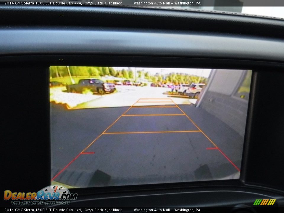 2014 GMC Sierra 1500 SLT Double Cab 4x4 Onyx Black / Jet Black Photo #20