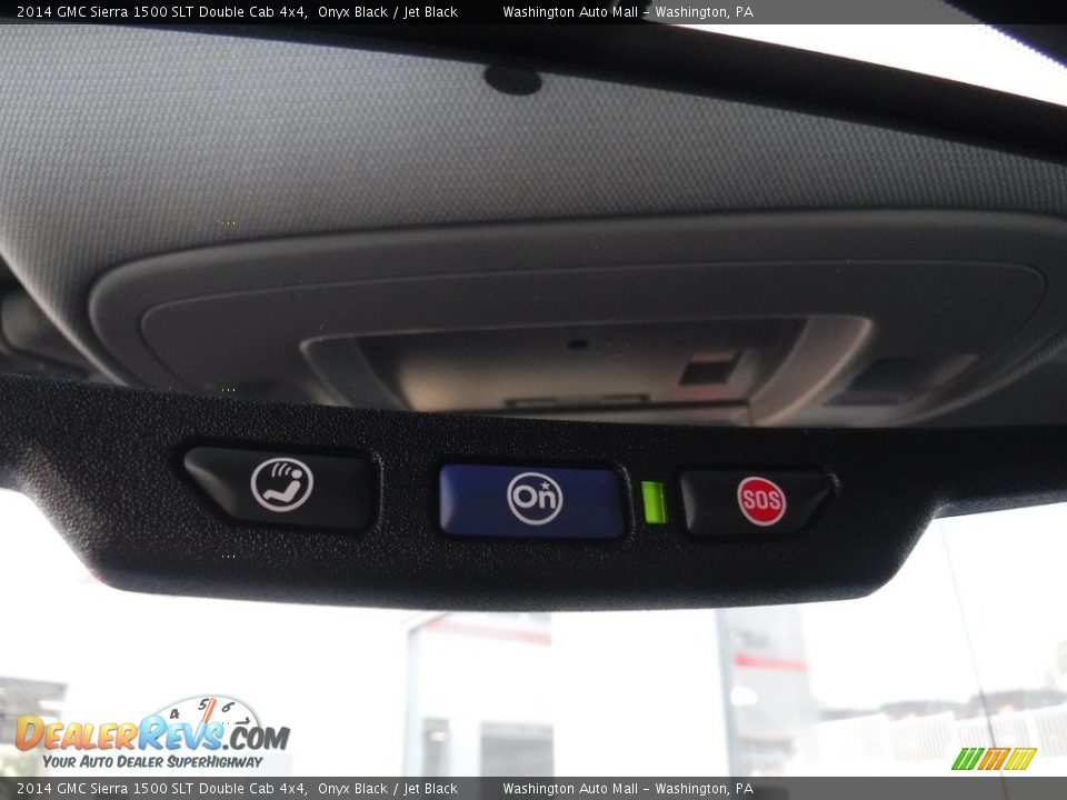 2014 GMC Sierra 1500 SLT Double Cab 4x4 Onyx Black / Jet Black Photo #23