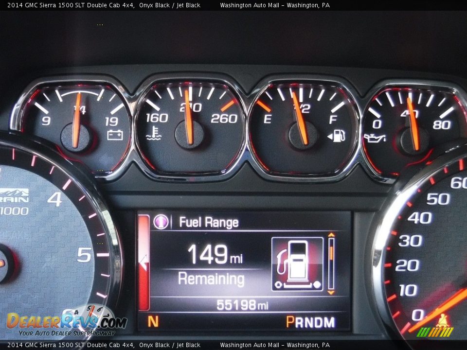 2014 GMC Sierra 1500 SLT Double Cab 4x4 Onyx Black / Jet Black Photo #30