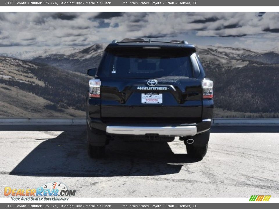 2018 Toyota 4Runner SR5 4x4 Midnight Black Metallic / Black Photo #4