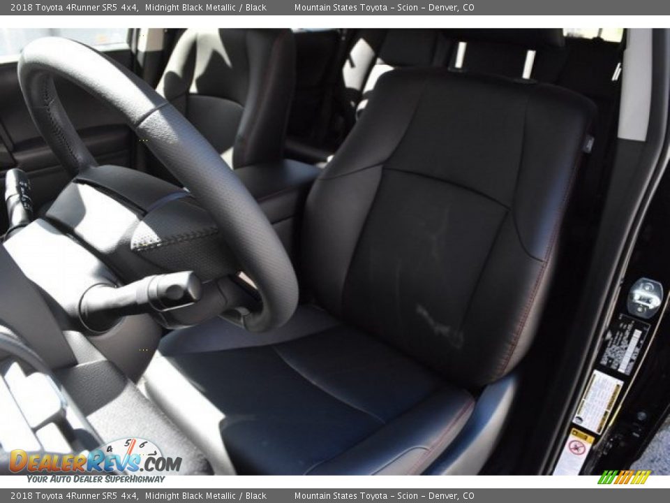 2018 Toyota 4Runner SR5 4x4 Midnight Black Metallic / Black Photo #7