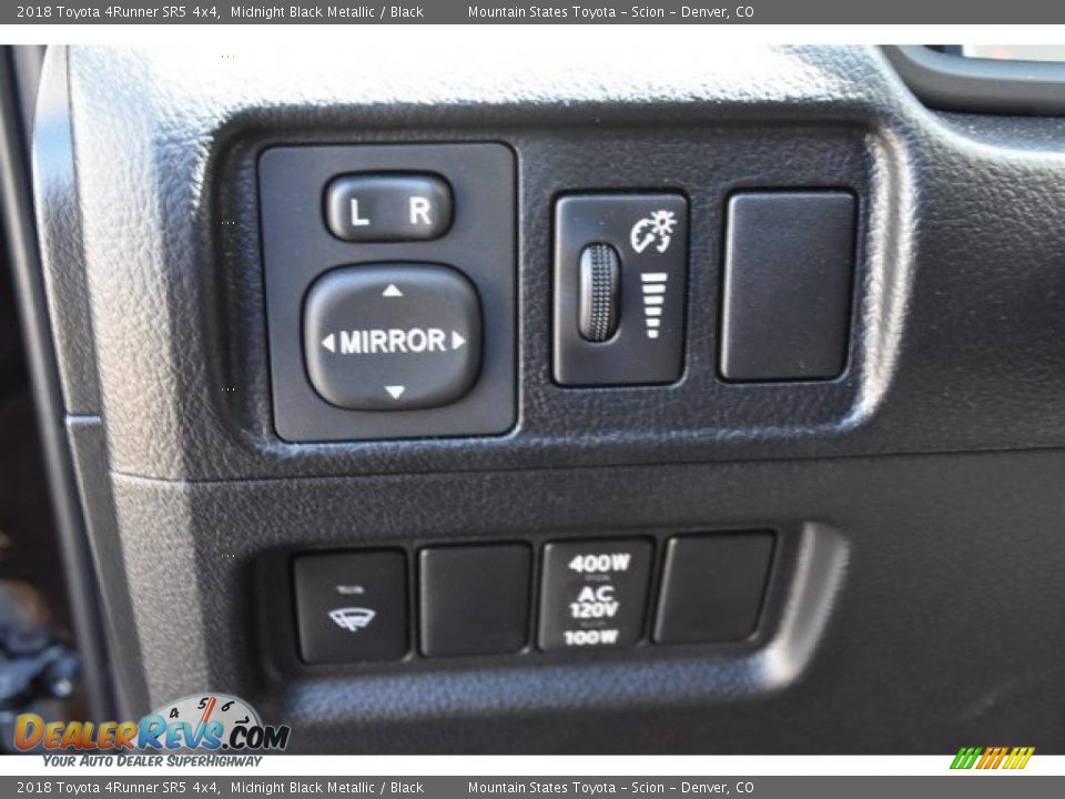 2018 Toyota 4Runner SR5 4x4 Midnight Black Metallic / Black Photo #25