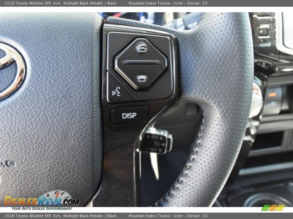 2018 Toyota 4Runner SR5 4x4 Midnight Black Metallic / Black Photo #27