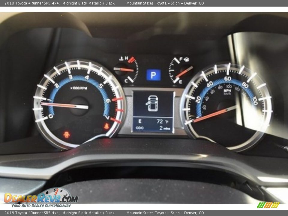 2018 Toyota 4Runner SR5 4x4 Midnight Black Metallic / Black Photo #28
