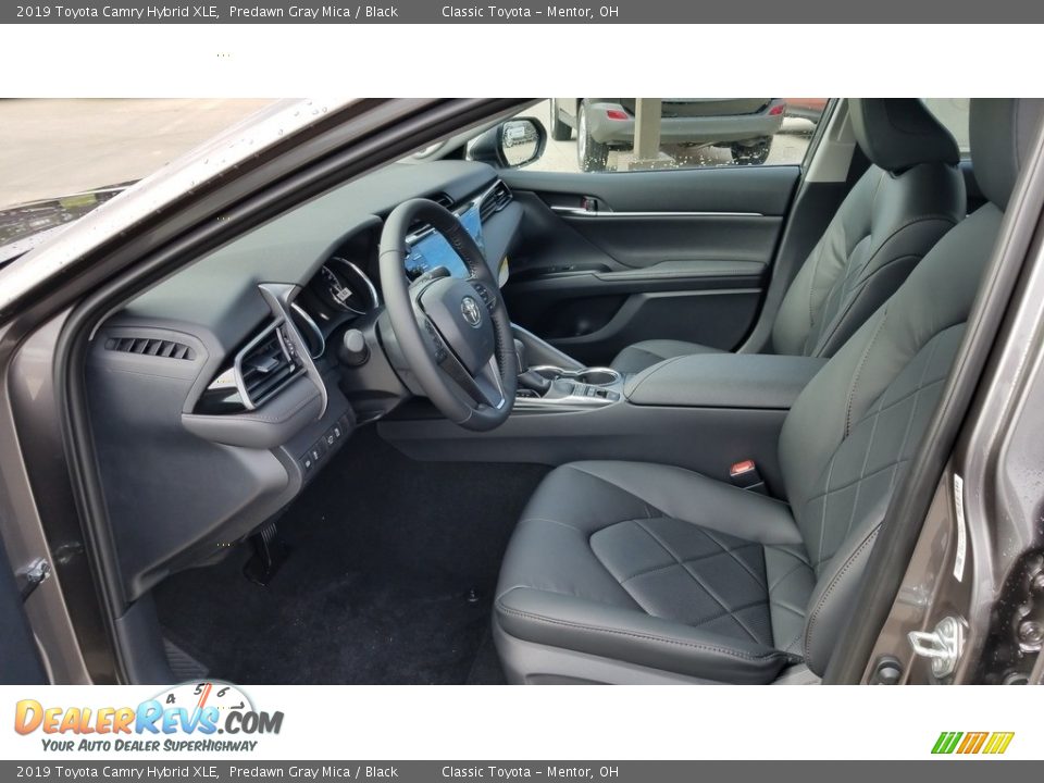 Black Interior - 2019 Toyota Camry Hybrid XLE Photo #3