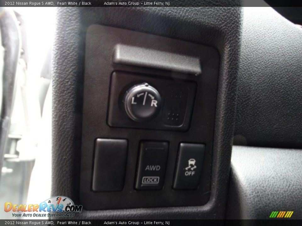2012 Nissan Rogue S AWD Pearl White / Black Photo #25