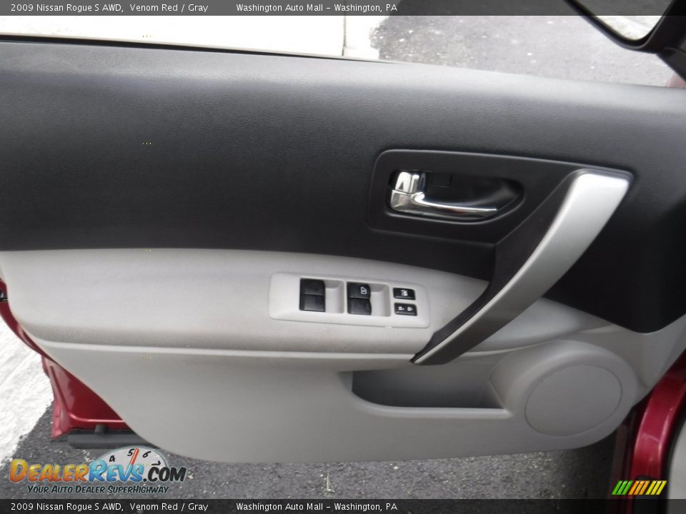 2009 Nissan Rogue S AWD Venom Red / Gray Photo #11