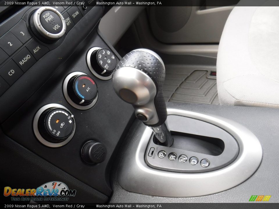 2009 Nissan Rogue S AWD Venom Red / Gray Photo #15