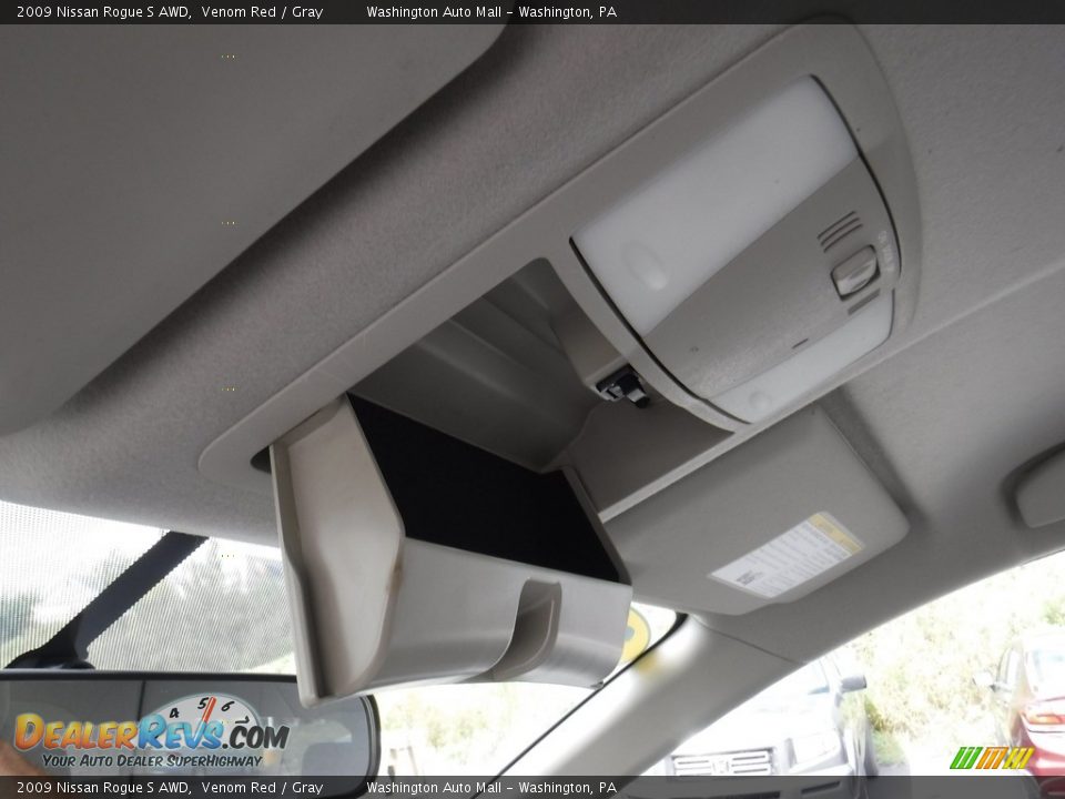 2009 Nissan Rogue S AWD Venom Red / Gray Photo #20