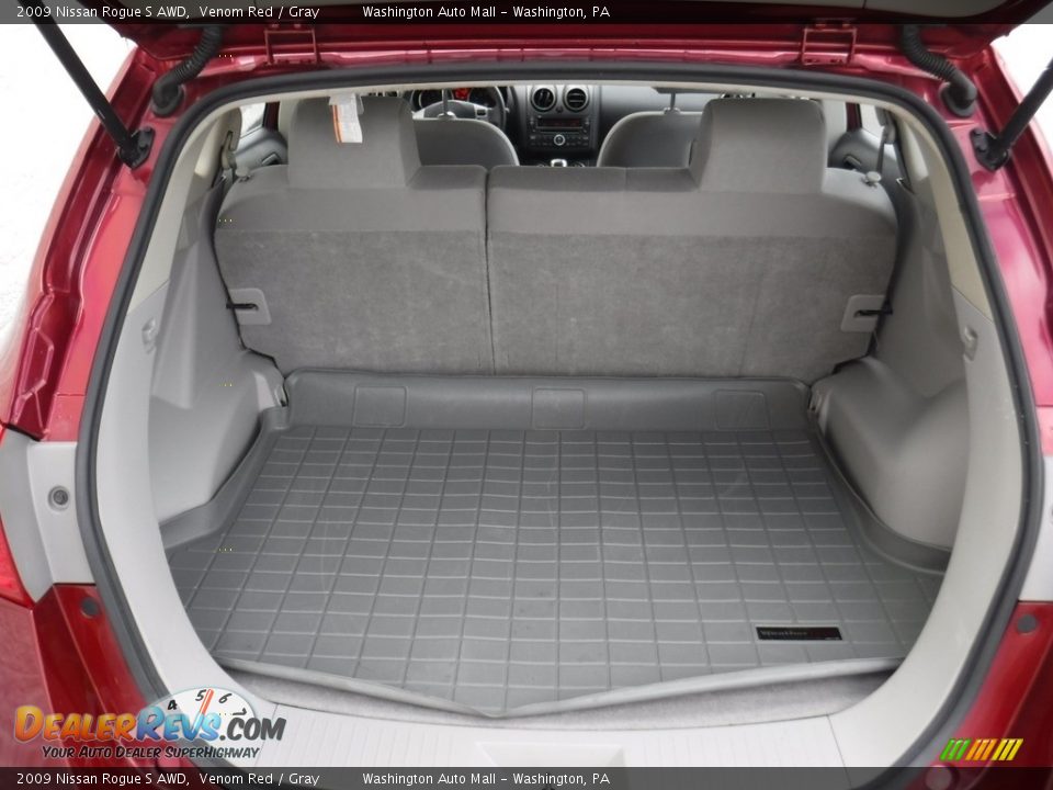 2009 Nissan Rogue S AWD Venom Red / Gray Photo #22