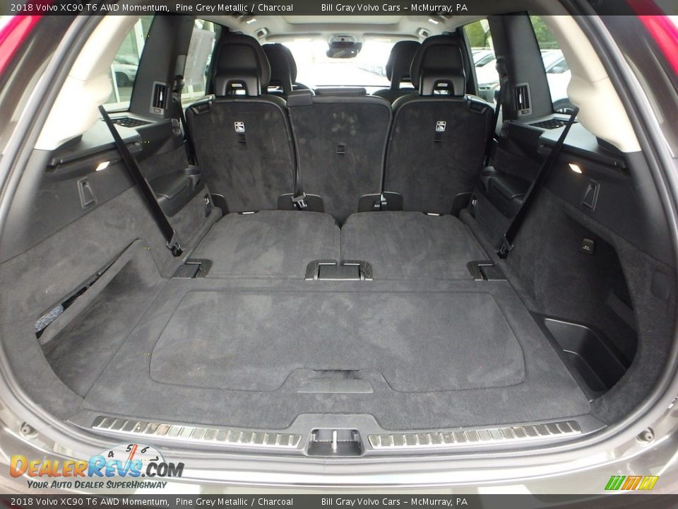 2018 Volvo XC90 T6 AWD Momentum Pine Grey Metallic / Charcoal Photo #5