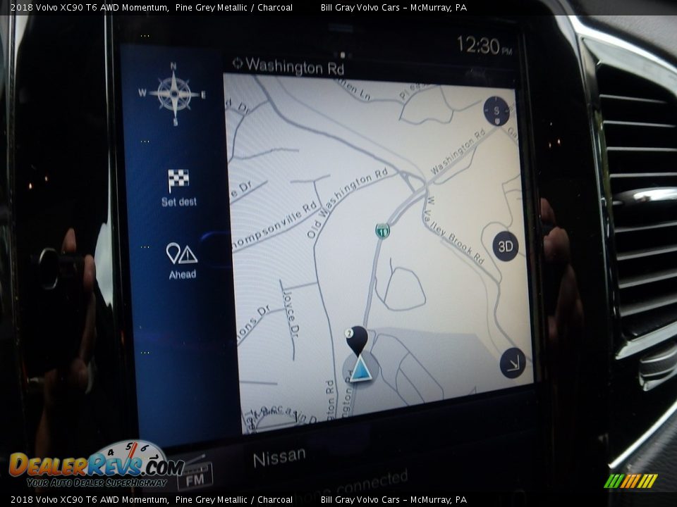 2018 Volvo XC90 T6 AWD Momentum Pine Grey Metallic / Charcoal Photo #21