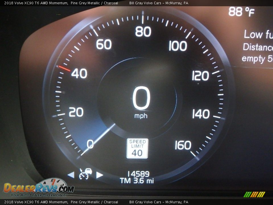 2018 Volvo XC90 T6 AWD Momentum Pine Grey Metallic / Charcoal Photo #24