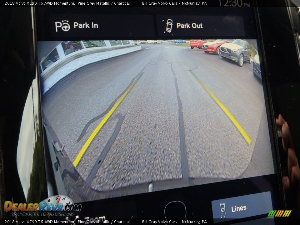 2018 Volvo XC90 T6 AWD Momentum Pine Grey Metallic / Charcoal Photo #25