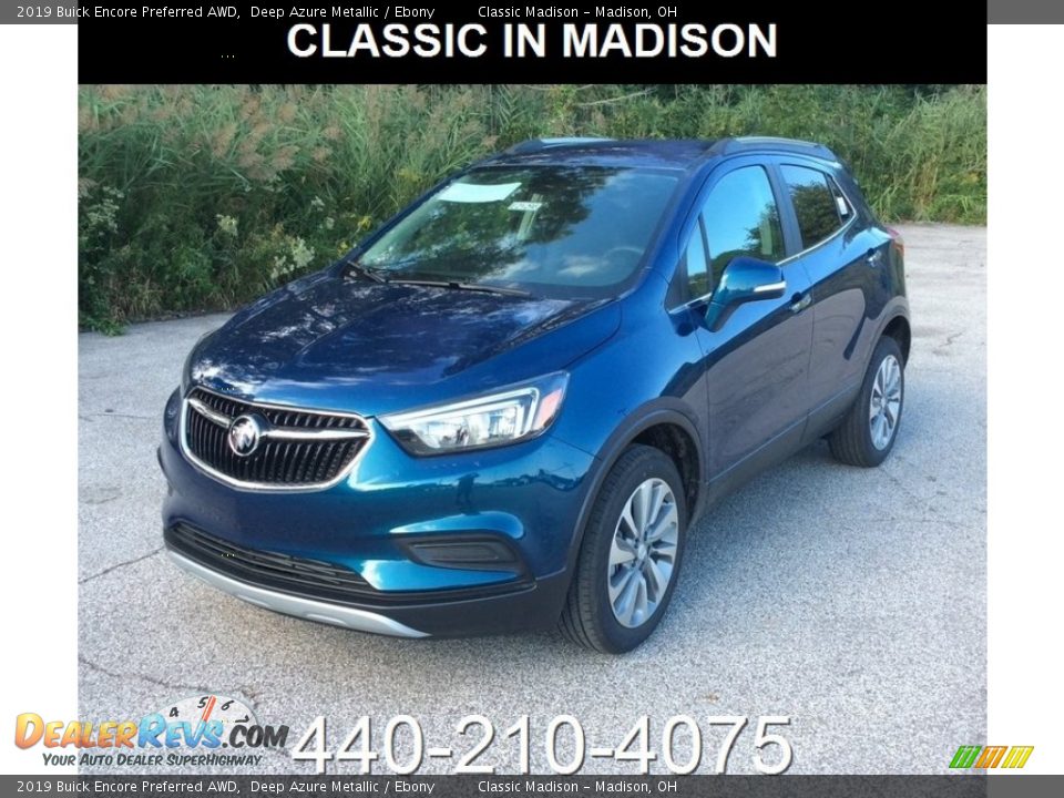 2019 Buick Encore Preferred AWD Deep Azure Metallic / Ebony Photo #1