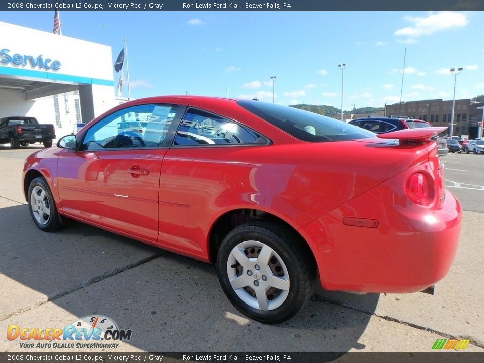 2008 Chevrolet Cobalt LS Coupe Victory Red / Gray Photo #6
