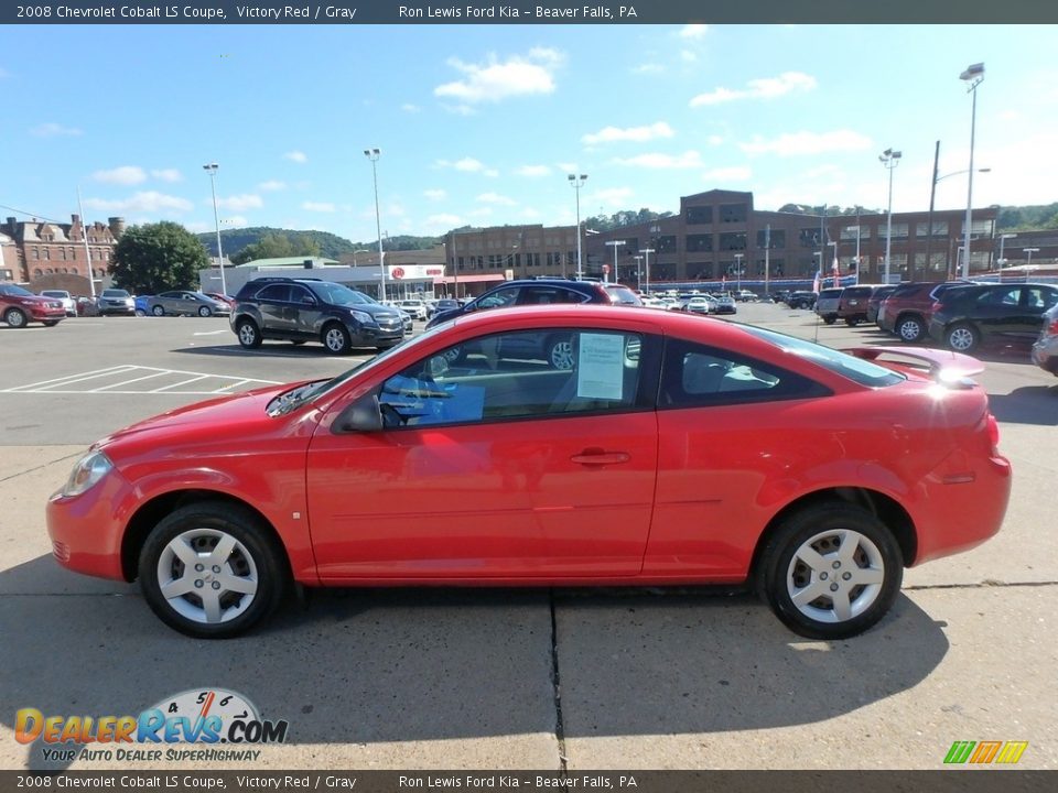 2008 Chevrolet Cobalt LS Coupe Victory Red / Gray Photo #7