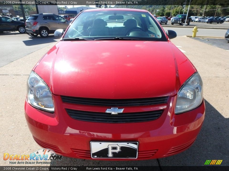 2008 Chevrolet Cobalt LS Coupe Victory Red / Gray Photo #9