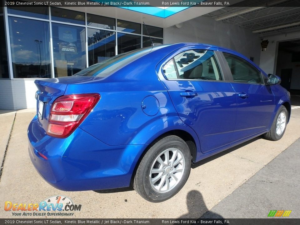 2019 Chevrolet Sonic LT Sedan Kinetic Blue Metallic / Jet Black/­Dark Titanium Photo #2