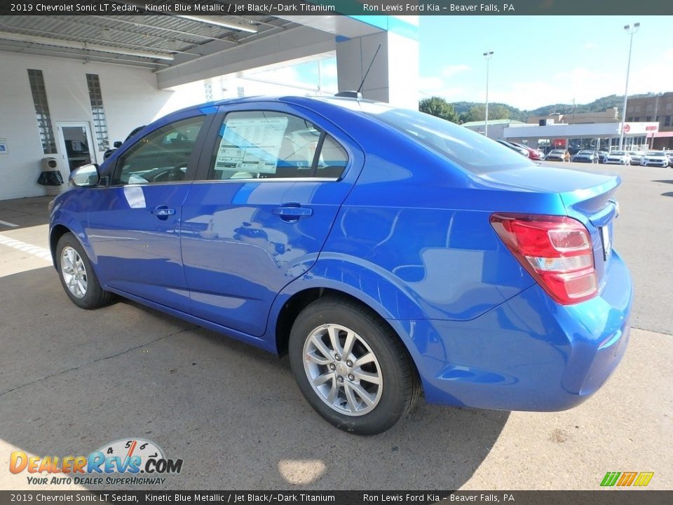 2019 Chevrolet Sonic LT Sedan Kinetic Blue Metallic / Jet Black/­Dark Titanium Photo #4