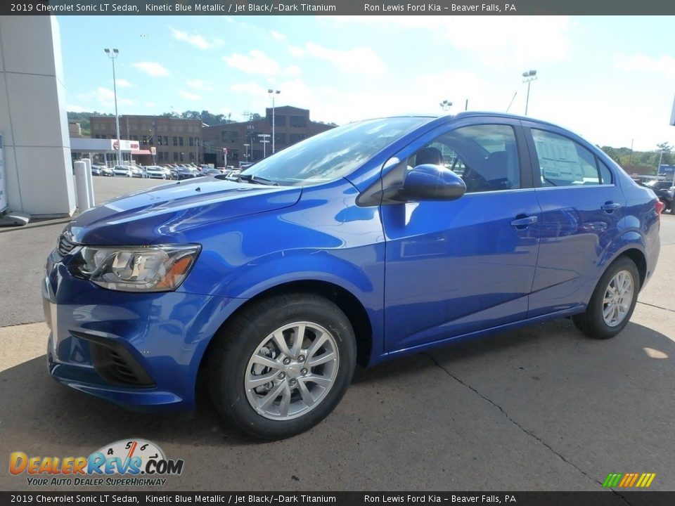 2019 Chevrolet Sonic LT Sedan Kinetic Blue Metallic / Jet Black/­Dark Titanium Photo #6