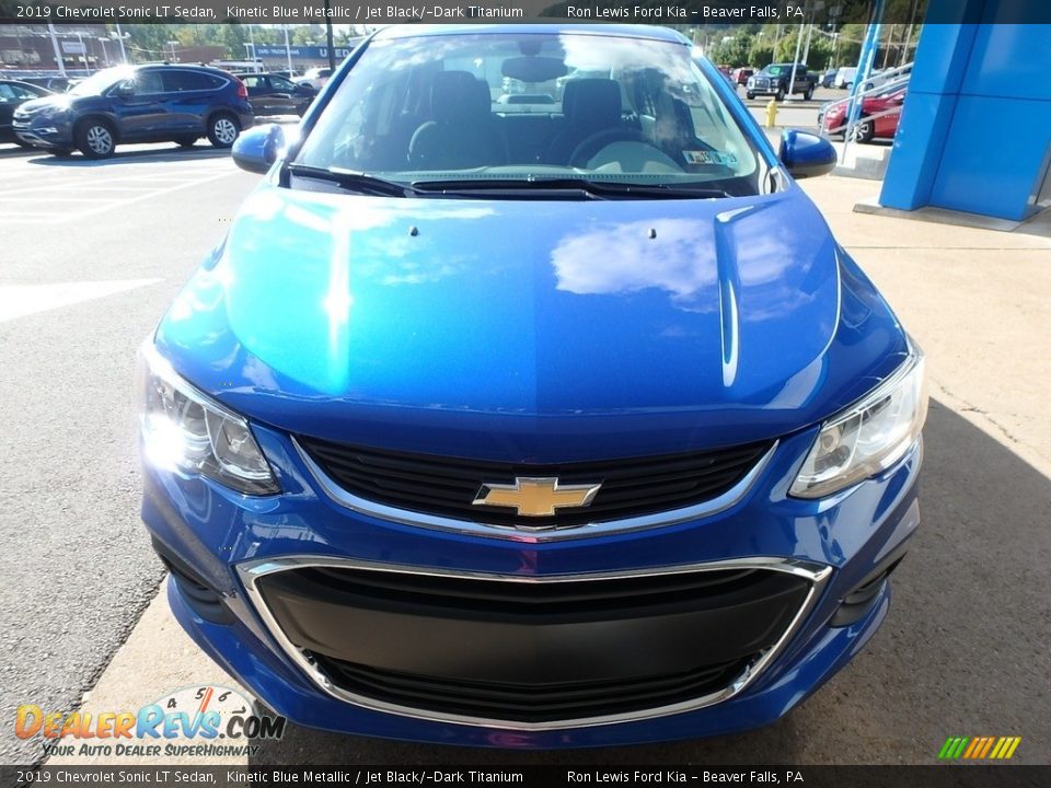2019 Chevrolet Sonic LT Sedan Kinetic Blue Metallic / Jet Black/­Dark Titanium Photo #7
