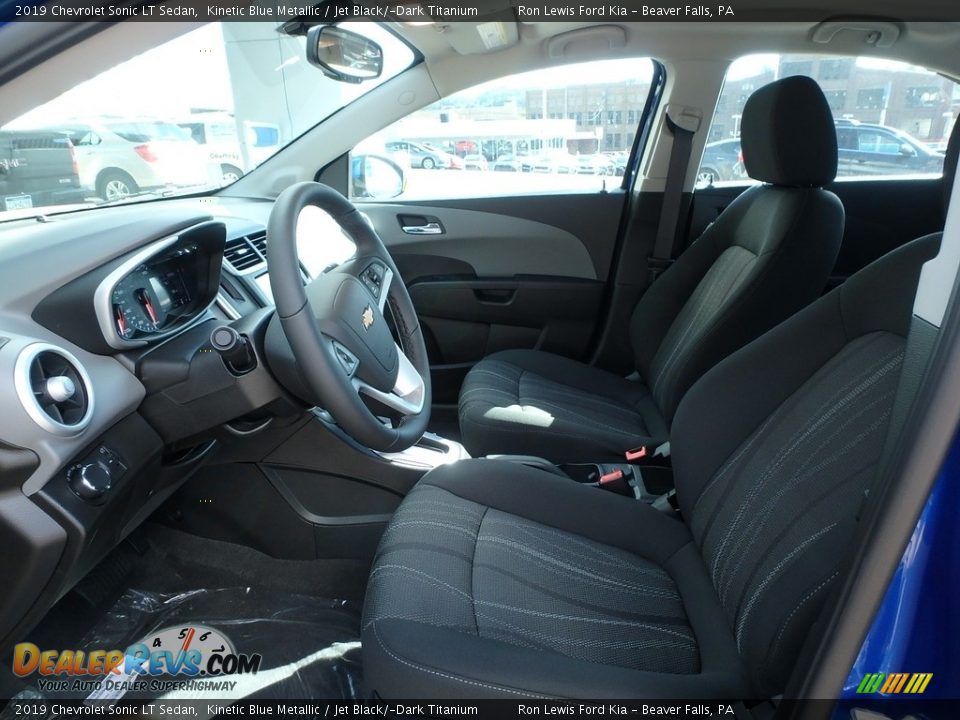 2019 Chevrolet Sonic LT Sedan Kinetic Blue Metallic / Jet Black/­Dark Titanium Photo #10