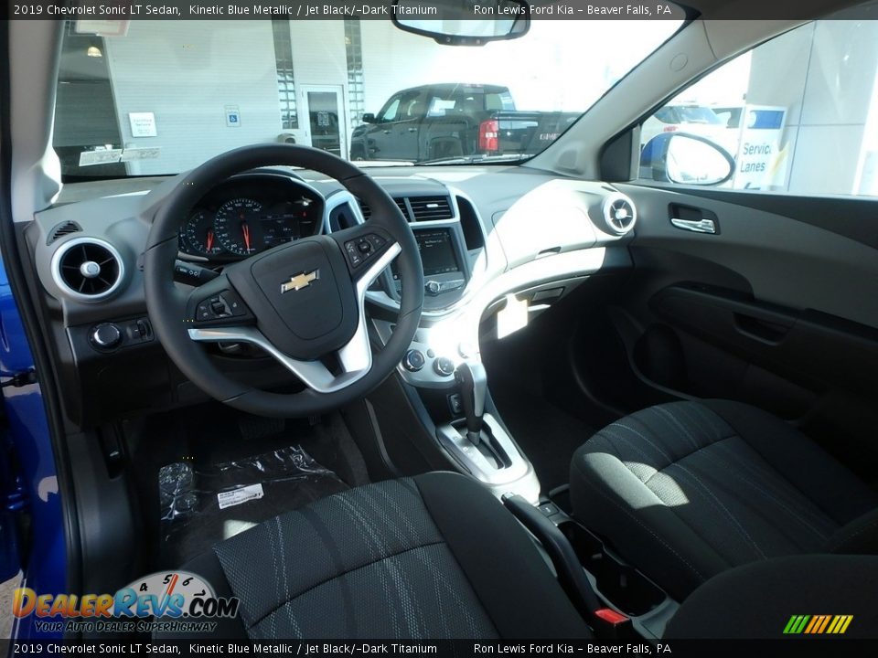 2019 Chevrolet Sonic LT Sedan Kinetic Blue Metallic / Jet Black/­Dark Titanium Photo #12