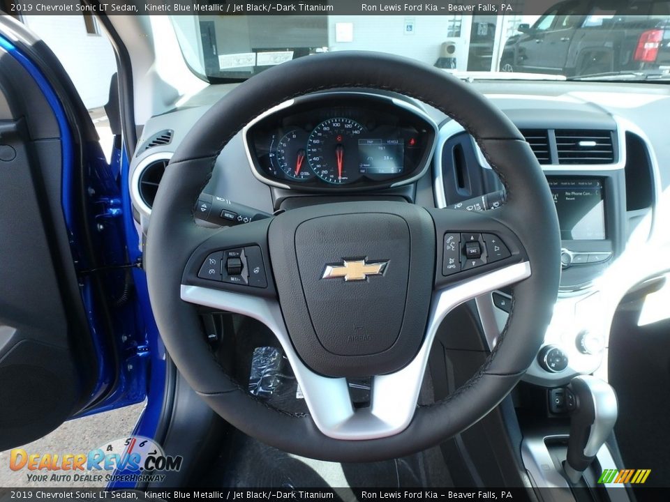 2019 Chevrolet Sonic LT Sedan Kinetic Blue Metallic / Jet Black/­Dark Titanium Photo #16