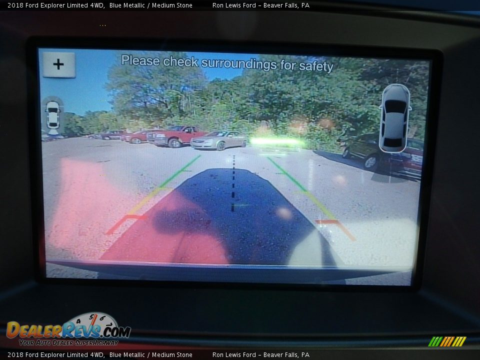 2018 Ford Explorer Limited 4WD Blue Metallic / Medium Stone Photo #20