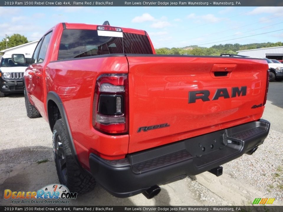 2019 Ram 1500 Rebel Crew Cab 4x4 Flame Red / Black/Red Photo #3