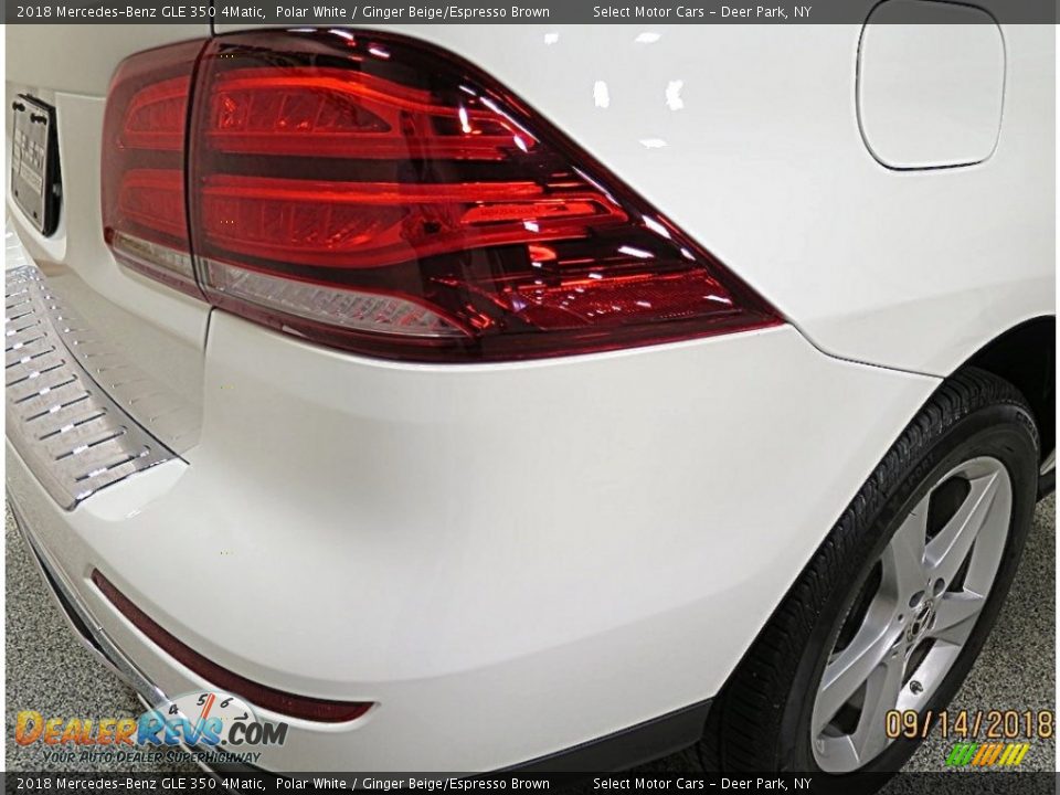 2018 Mercedes-Benz GLE 350 4Matic Polar White / Ginger Beige/Espresso Brown Photo #7