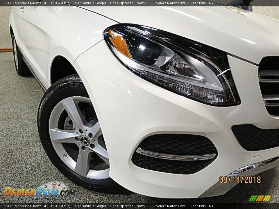 2018 Mercedes-Benz GLE 350 4Matic Polar White / Ginger Beige/Espresso Brown Photo #8