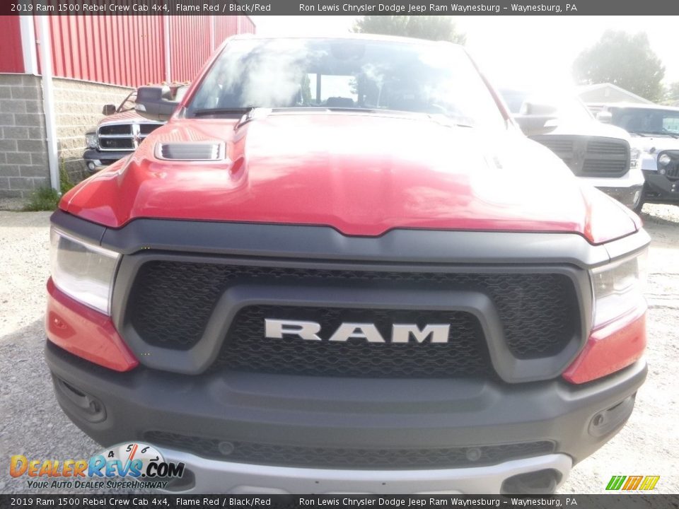 2019 Ram 1500 Rebel Crew Cab 4x4 Flame Red / Black/Red Photo #8