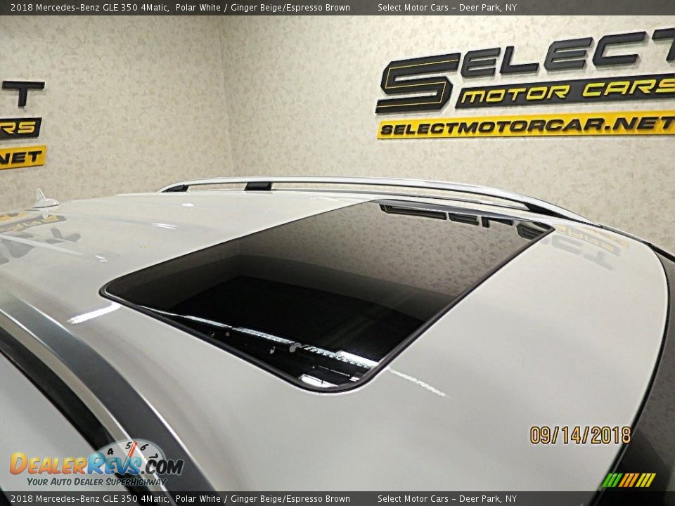 2018 Mercedes-Benz GLE 350 4Matic Polar White / Ginger Beige/Espresso Brown Photo #10