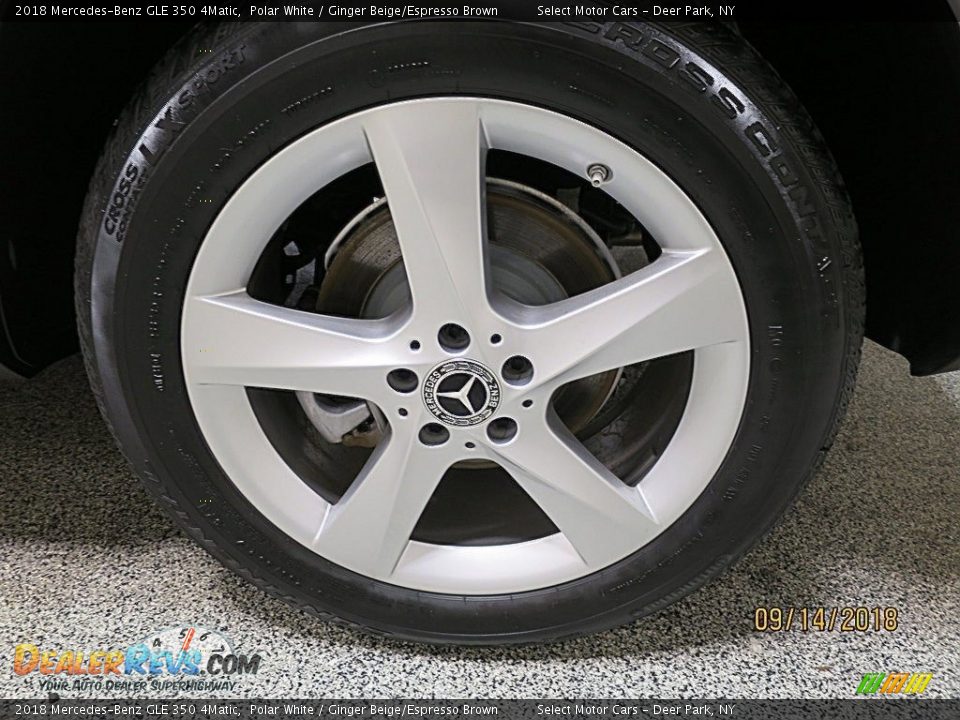2018 Mercedes-Benz GLE 350 4Matic Polar White / Ginger Beige/Espresso Brown Photo #12