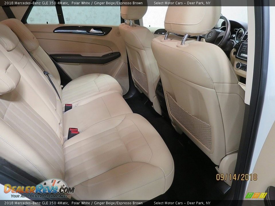 2018 Mercedes-Benz GLE 350 4Matic Polar White / Ginger Beige/Espresso Brown Photo #17