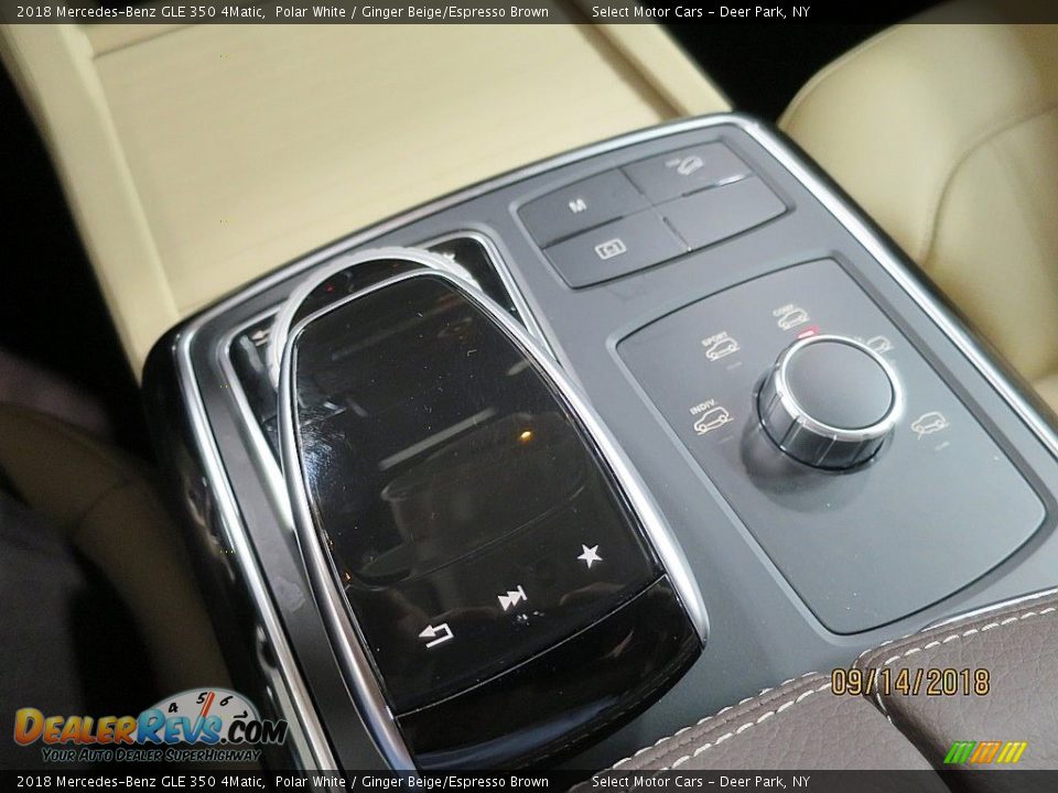 2018 Mercedes-Benz GLE 350 4Matic Polar White / Ginger Beige/Espresso Brown Photo #26
