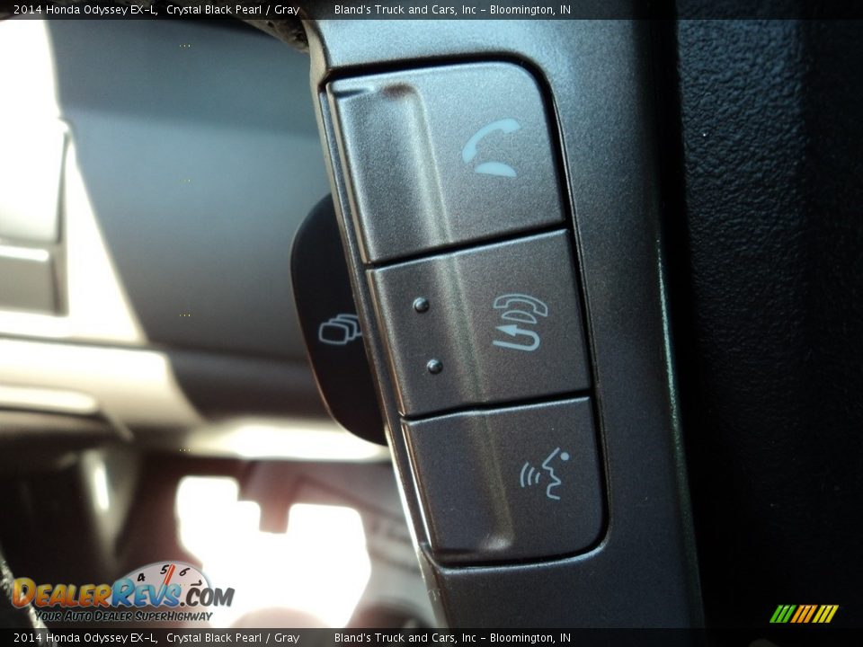 2014 Honda Odyssey EX-L Crystal Black Pearl / Gray Photo #20