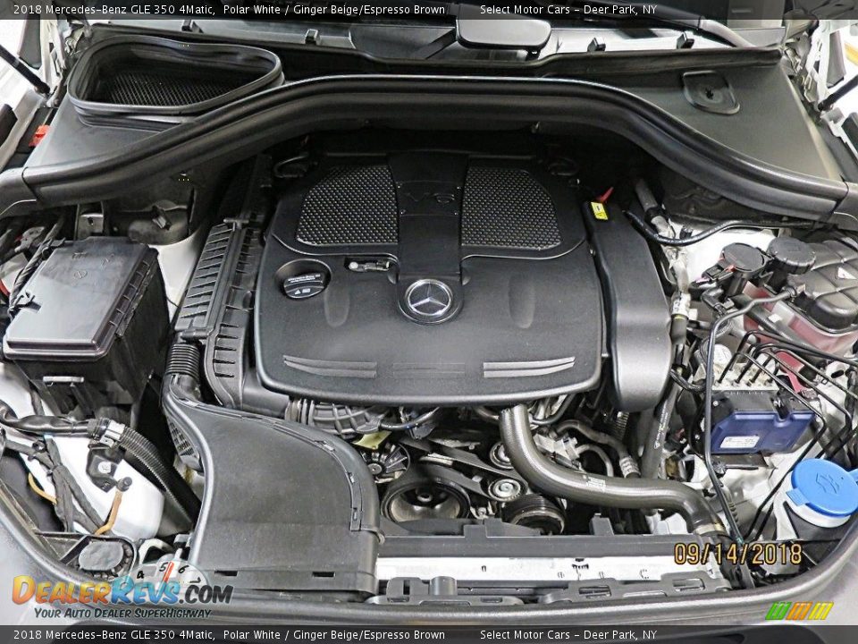 2018 Mercedes-Benz GLE 350 4Matic Polar White / Ginger Beige/Espresso Brown Photo #29