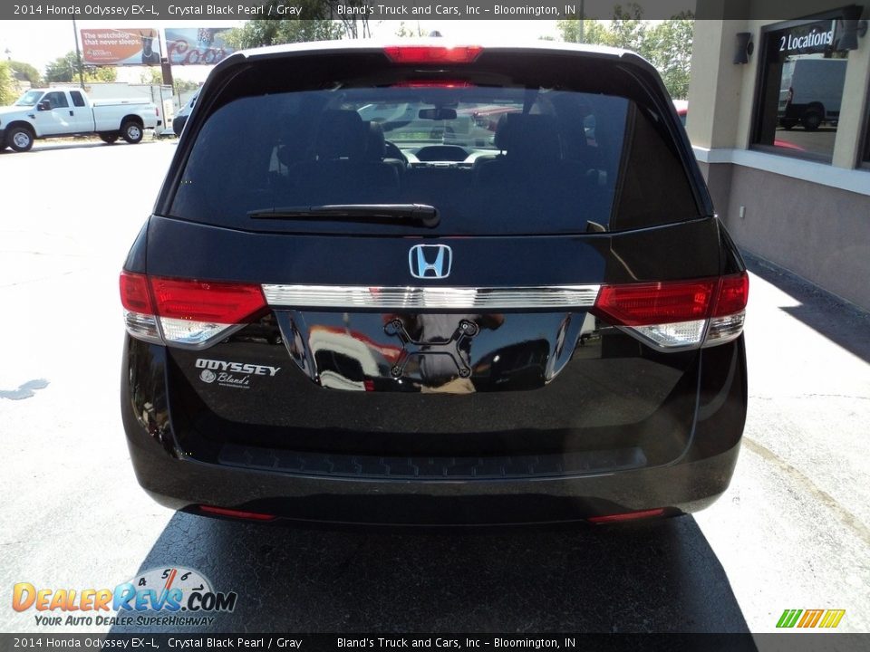 2014 Honda Odyssey EX-L Crystal Black Pearl / Gray Photo #36