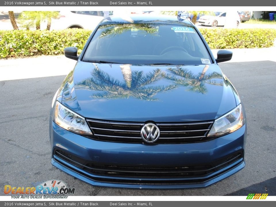2016 Volkswagen Jetta S Silk Blue Metallic / Titan Black Photo #3