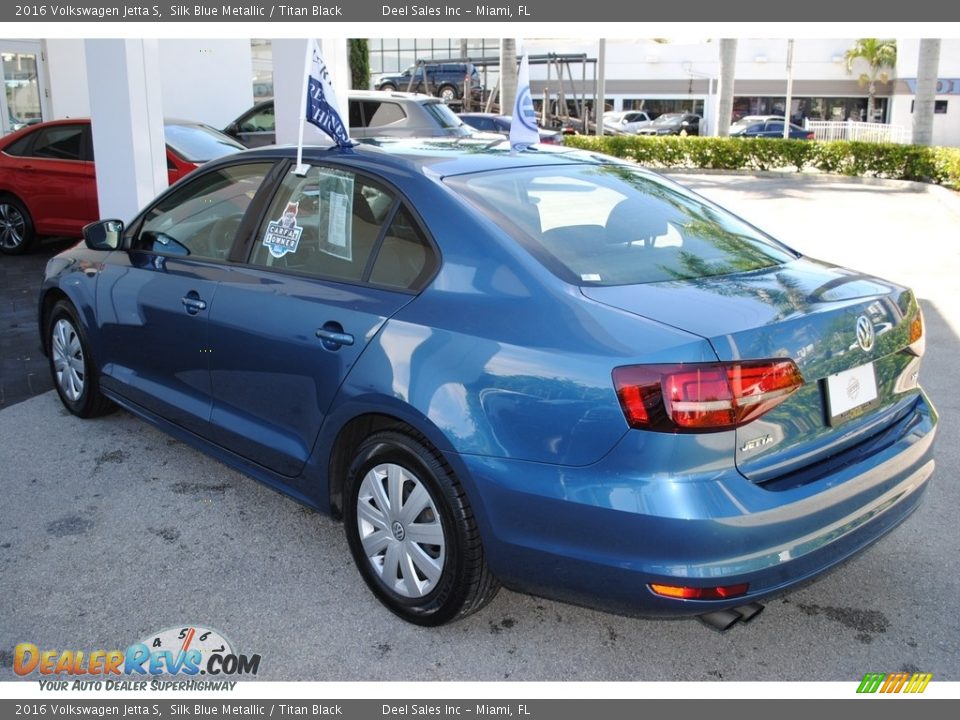 2016 Volkswagen Jetta S Silk Blue Metallic / Titan Black Photo #6